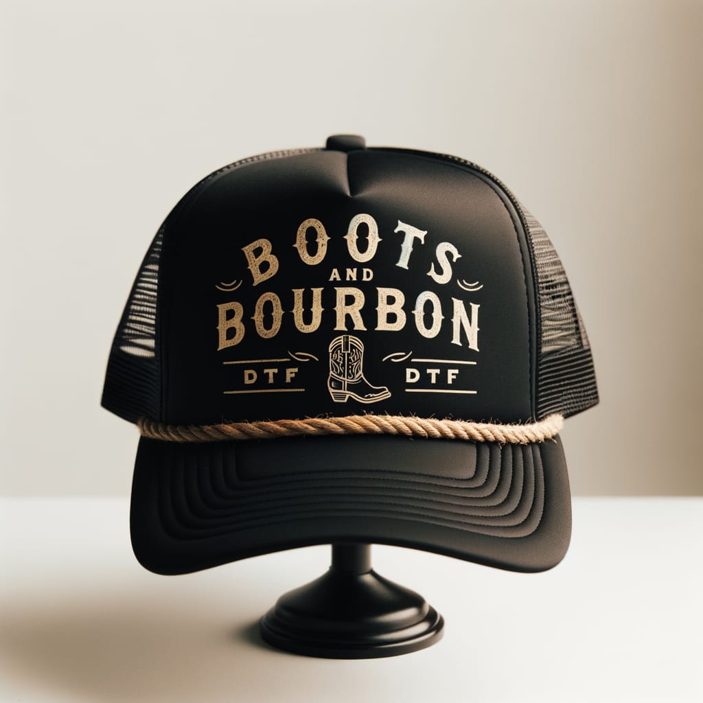 Boots & Bourbon Trucker Hat