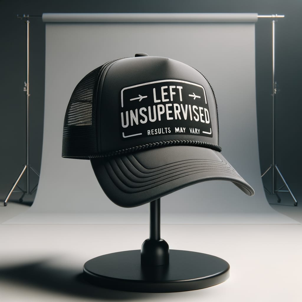 Left Unsupervised Trucker Hat